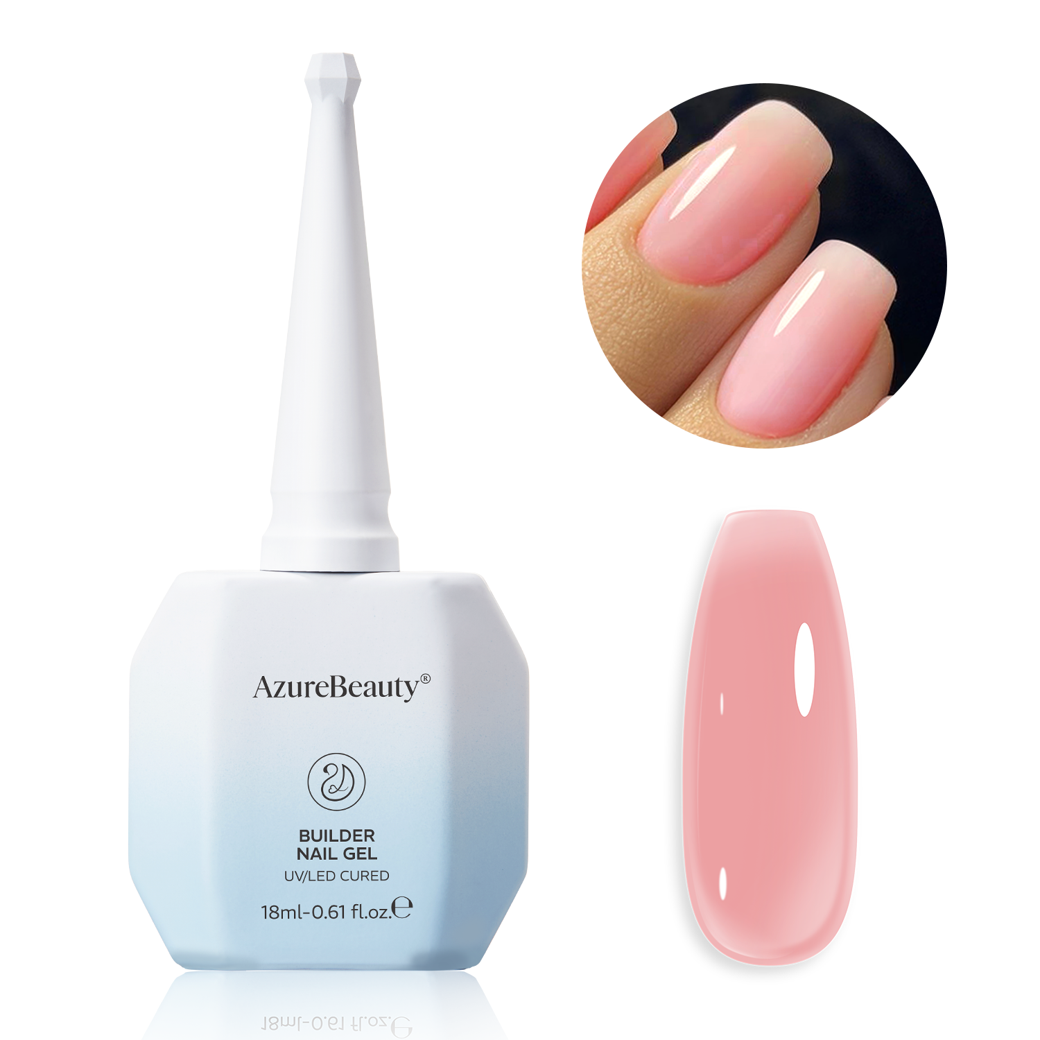 7-in-1 Builder Nail Gel Strength-Peach Pink