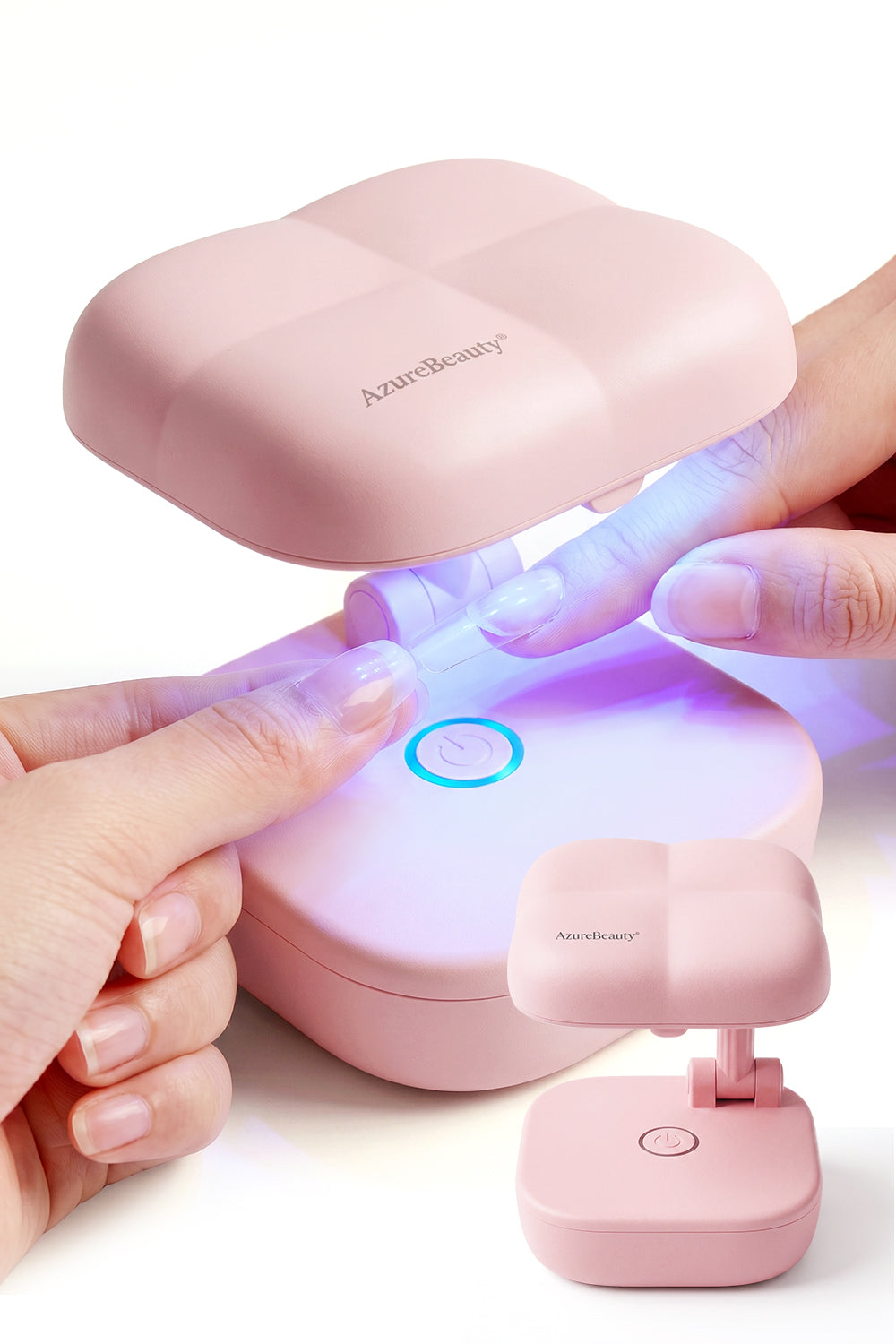 Cloud Mini UV Gel Nail Lamp – Pink Flash Cure Light for Quick Gel Nail Art
