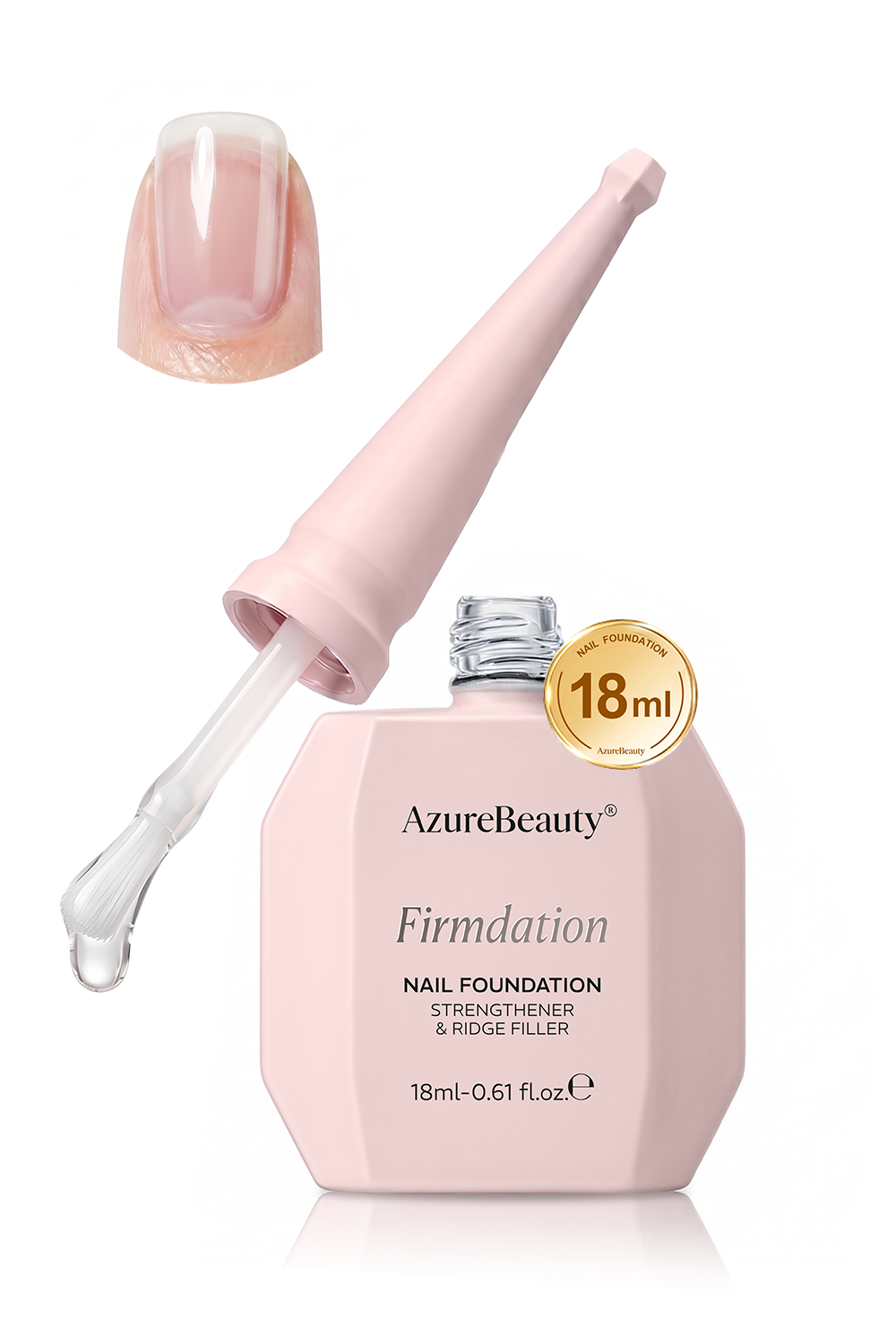 Clear Nail Strengthener for Weak & Damaged 18ml