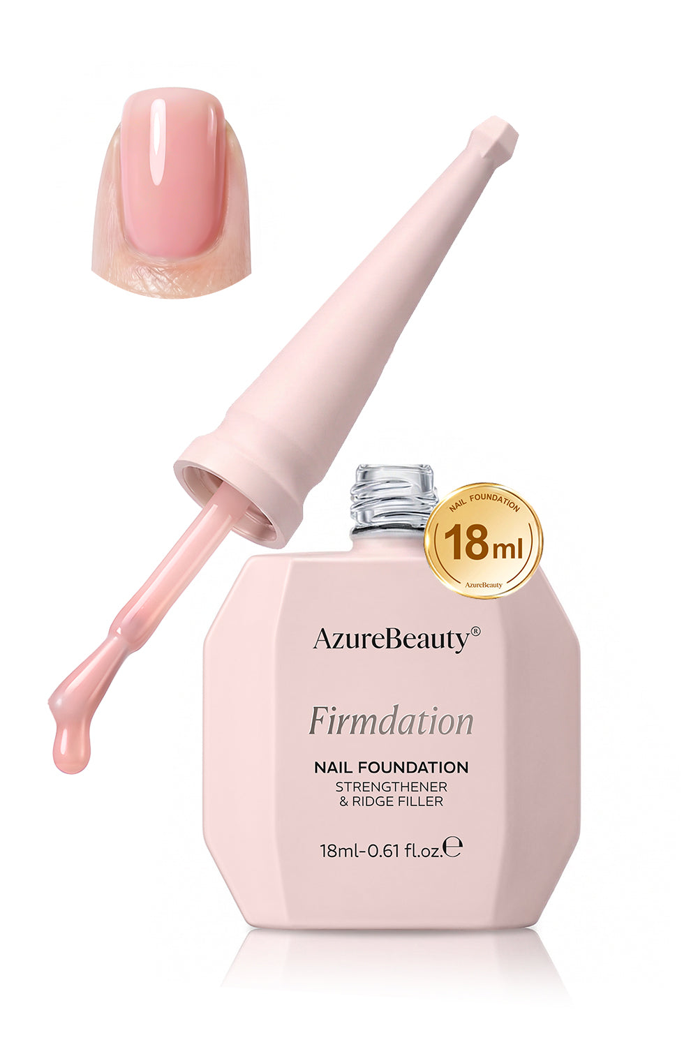 Pink Nail Strengthener for Weak & Damaged 18ml