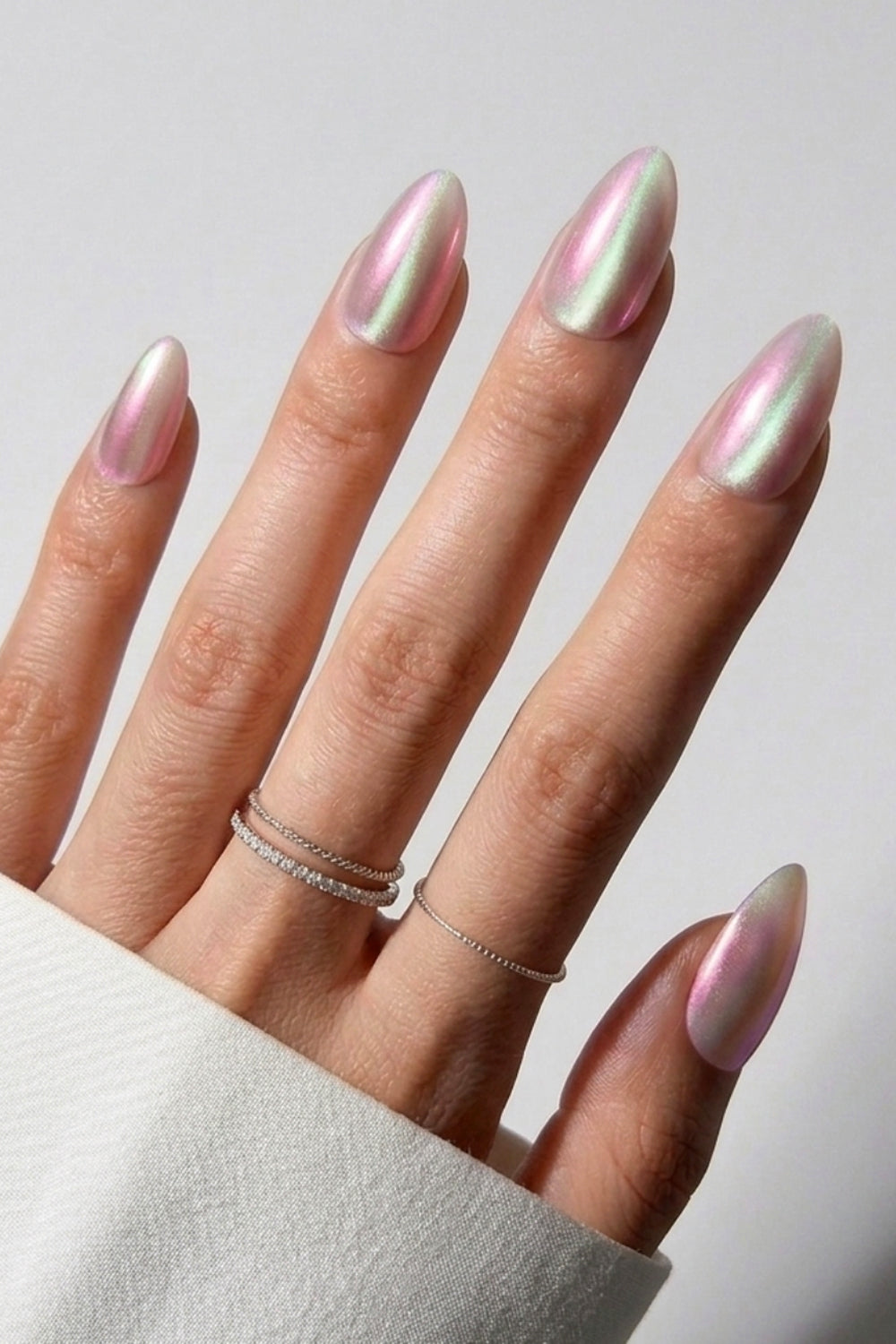 Aurora Blush Press On Nails - Short Almond