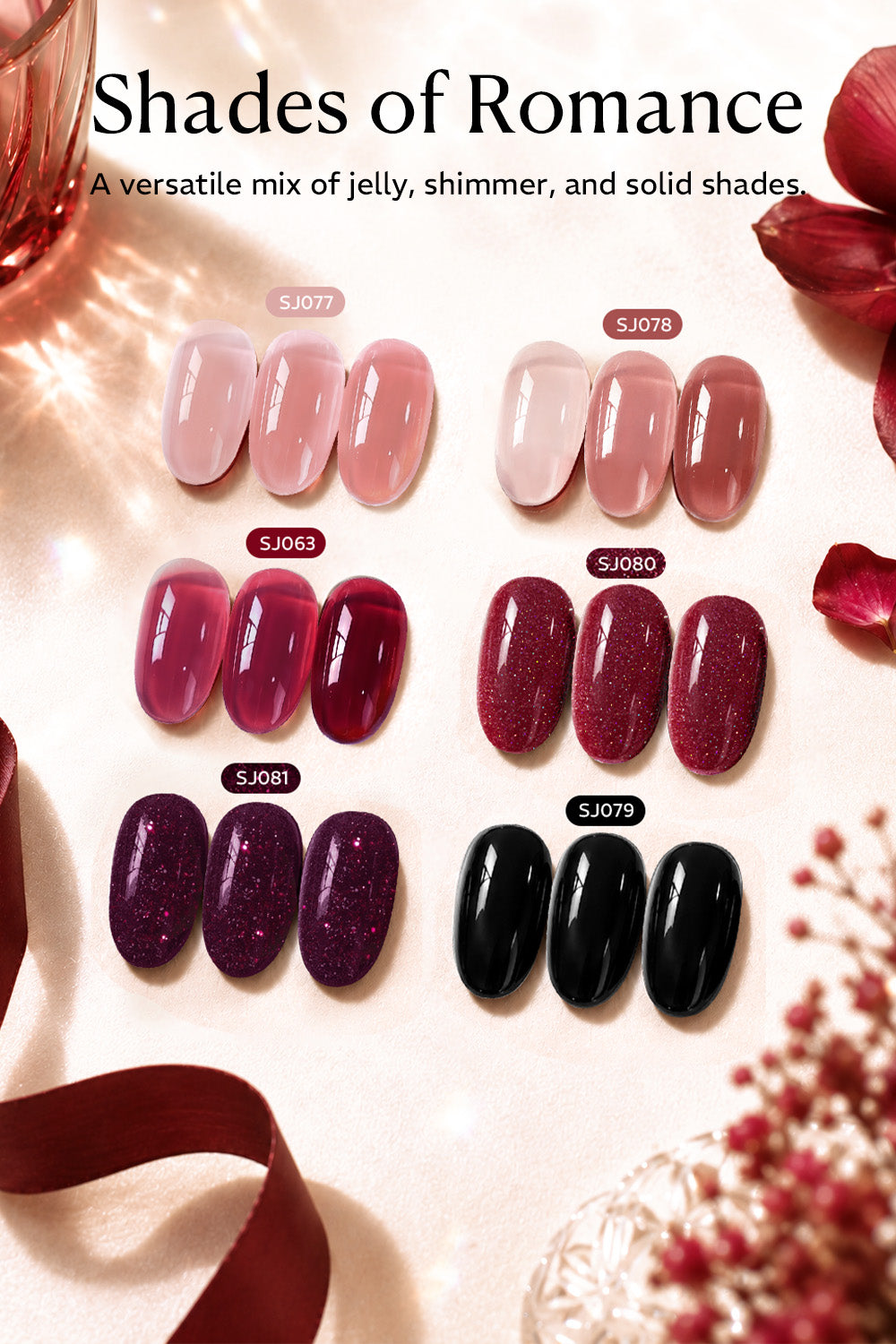 Purera HEMA&TPO-Free Gel Nail Polish Set– Modern Romantics