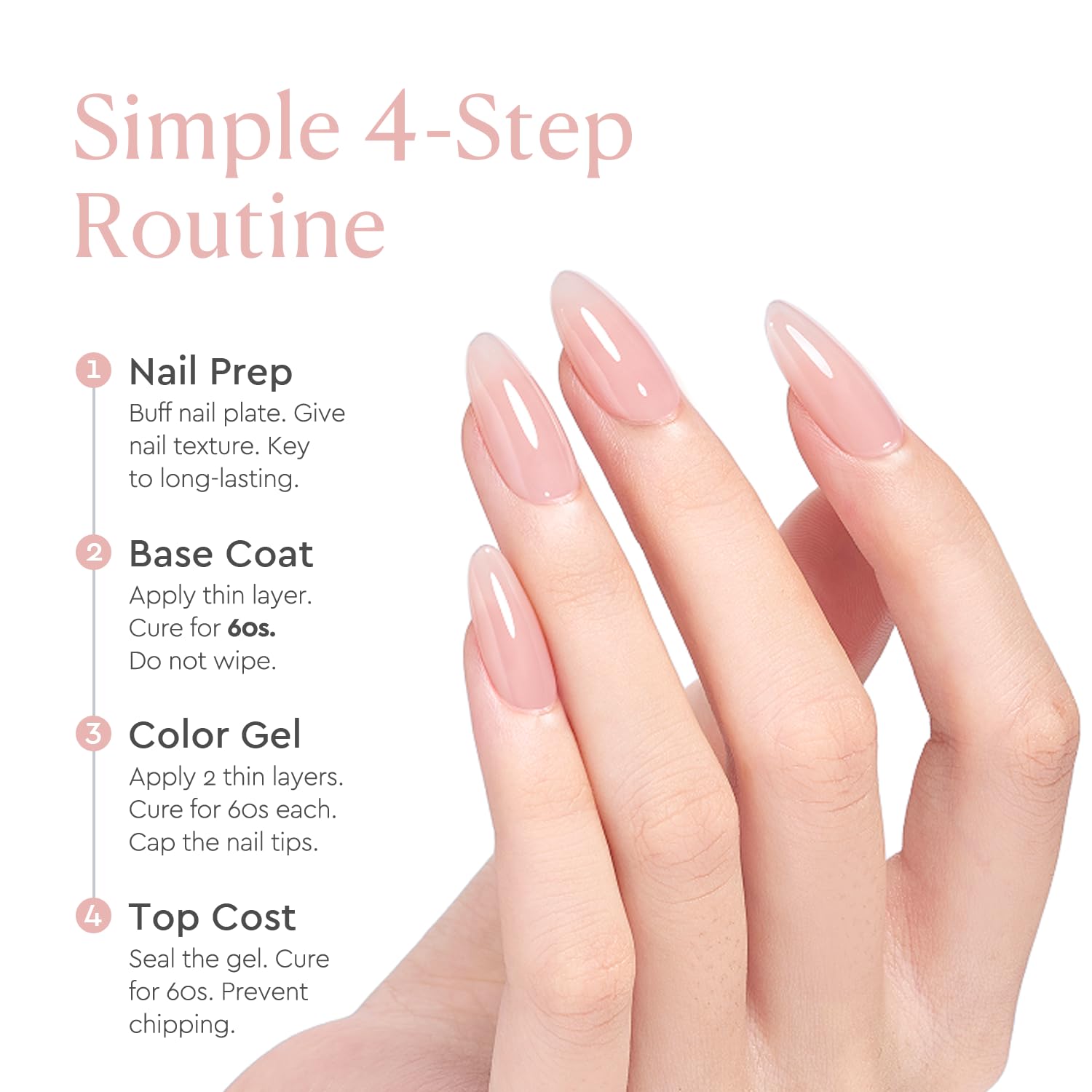 Gel Polish 18ML-Jelly Pink