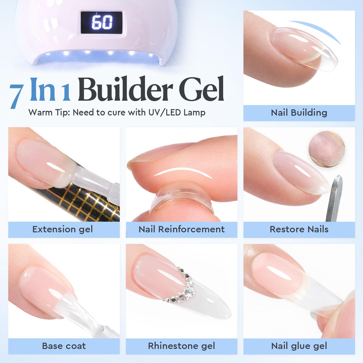 7-in-1 Builder Nail Gel Strength-Clean
