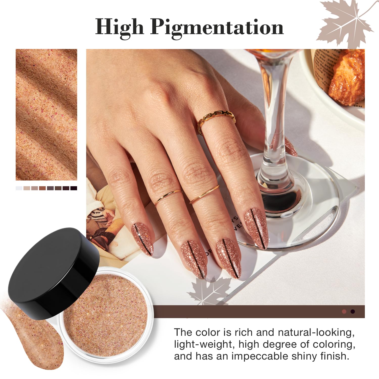 Toasted Latte - 18Pcs Dip Powder Nail Kit Starter Kit