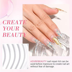 Nail Repair Kit Transparent Crystal for Broken Cracked Split Weak Nails