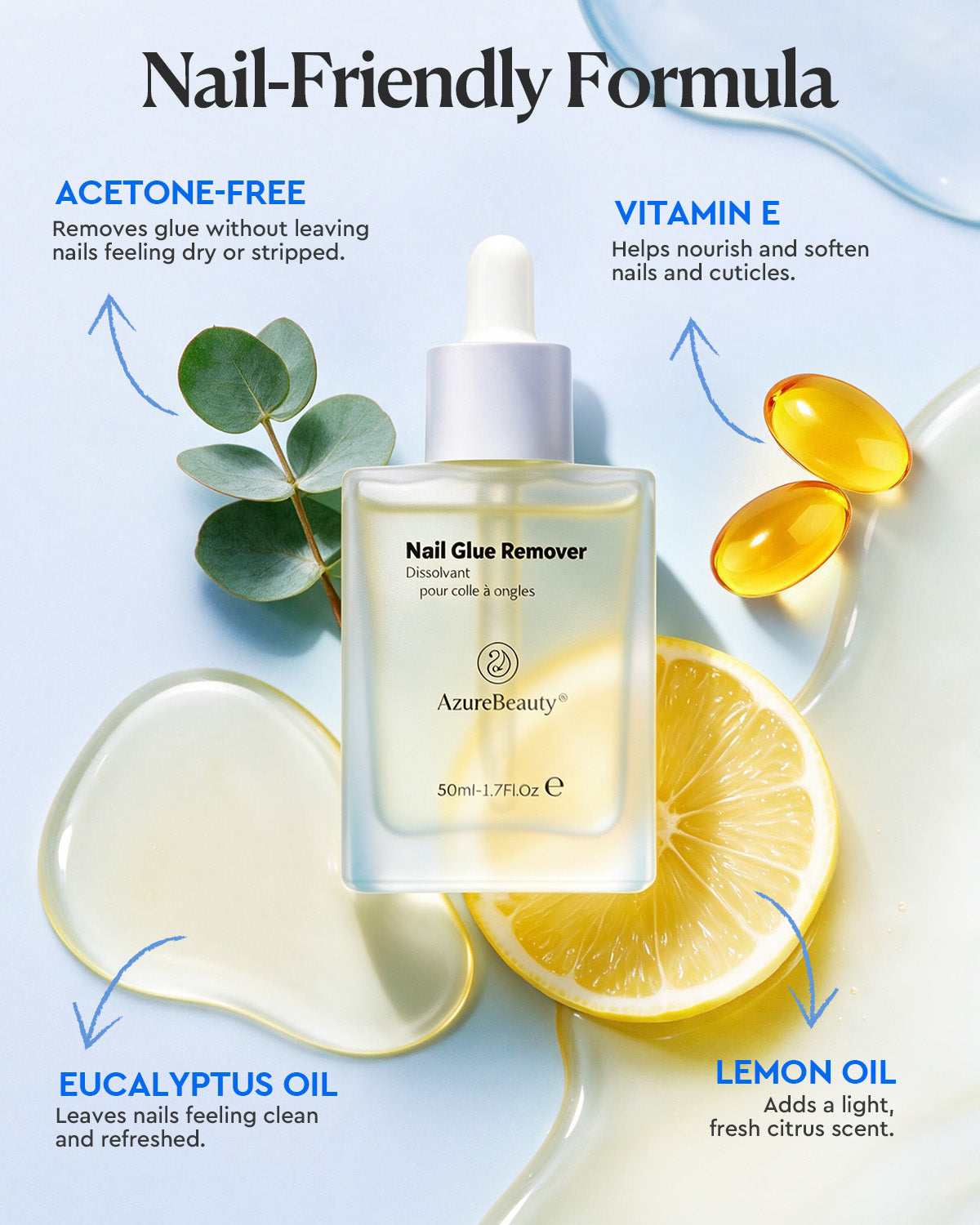 Lemon Nail Glue Remover Serum 50ml