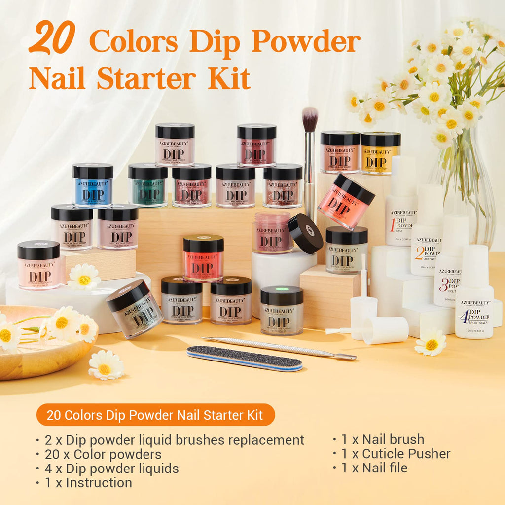 AZUREBEAUTY All Season Series 29Pcs Dip Powder Nail Kit Starter Kit