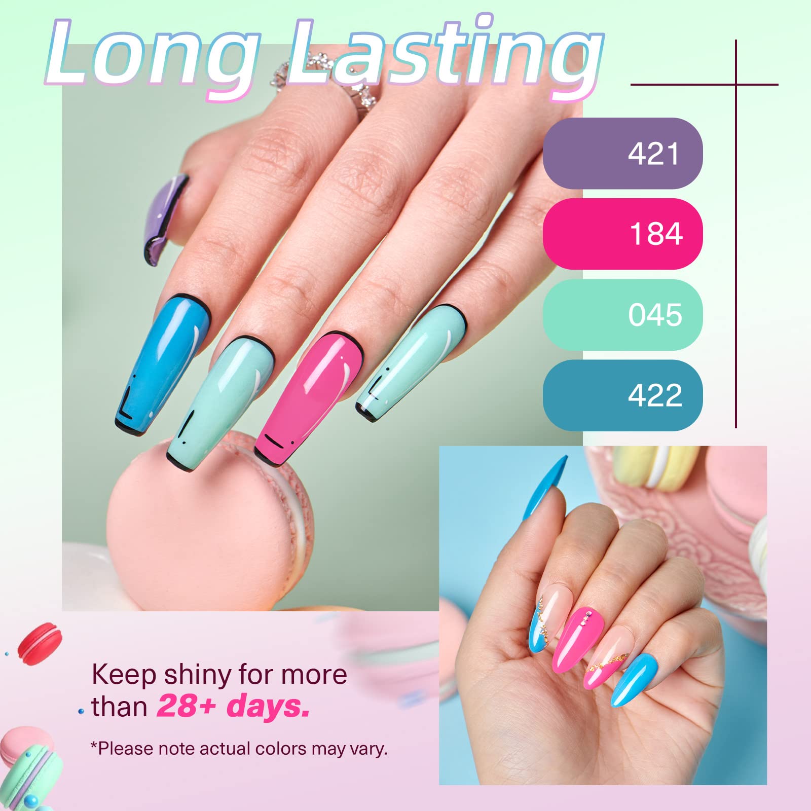 Summer Pool Party - 12Pcs Dip Powder Nail Kit Starter Kit