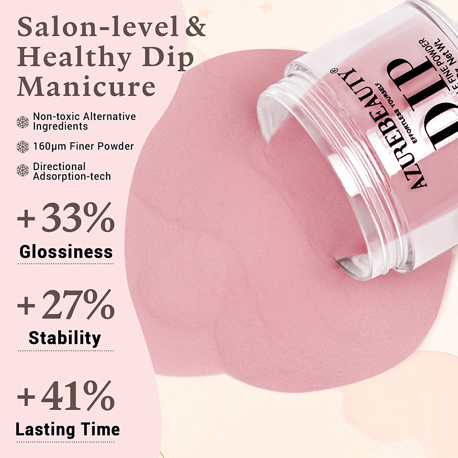 Romantic Pink - 6Pcs Dipping Powder Set