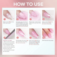 Romantic Pink - 6Pcs Dipping Powder Set