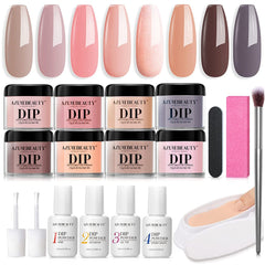 Pro Series Abstract Art - 18Pcs Dip Powder Nail Kit Starter Kit