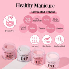 Classic Pink - 12Pcs Dip Powder Nail Kit Starter Kit