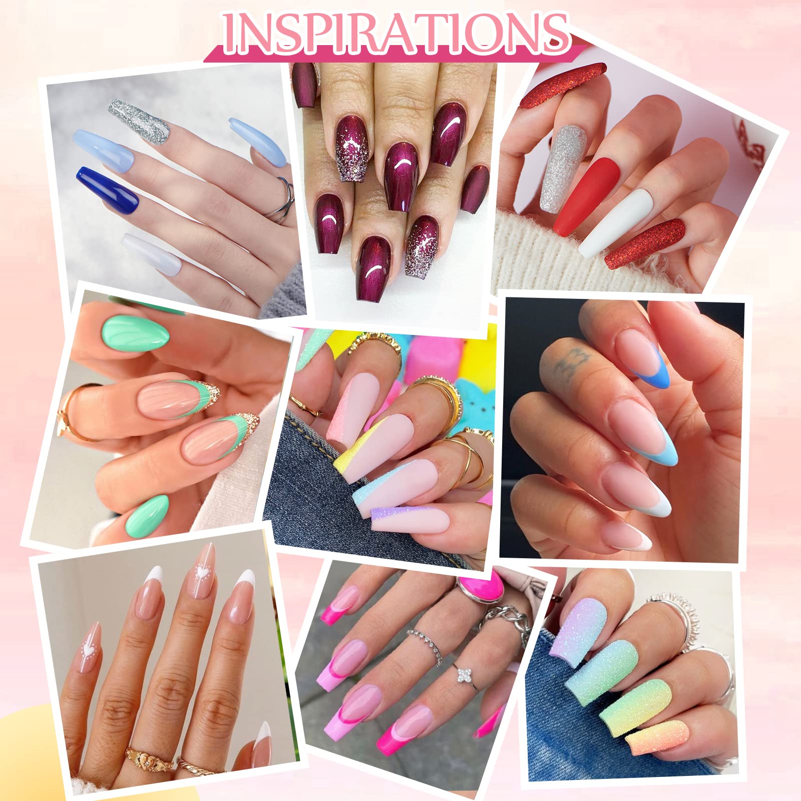 All Color Series - 42Pcs Dip Powder Nail Kit Starter Kit