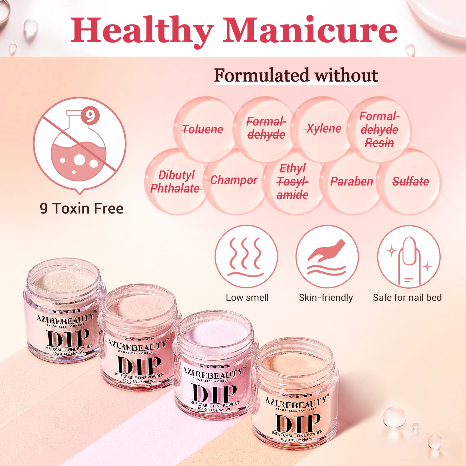 Latte Art - 12Pcs Dip Powder Nail Kit Starter Kit