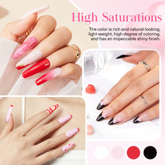 Romantic Wedding - 12Pcs Dip Powder Nail Kit Starter Kit