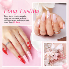 Romantic Wedding - 12Pcs Dip Powder Nail Kit Starter Kit