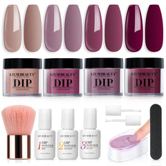 Elegant Lady - 12Pcs Dip Powder Nail Kit Starter Kit