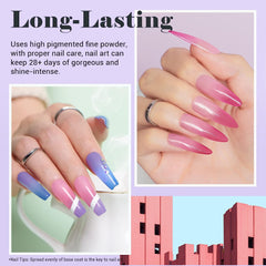 Color Changing - 12Pcs Dip Powder Nail Kit Starter Kit