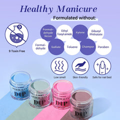 Color Changing - 12Pcs Dip Powder Nail Kit Starter Kit