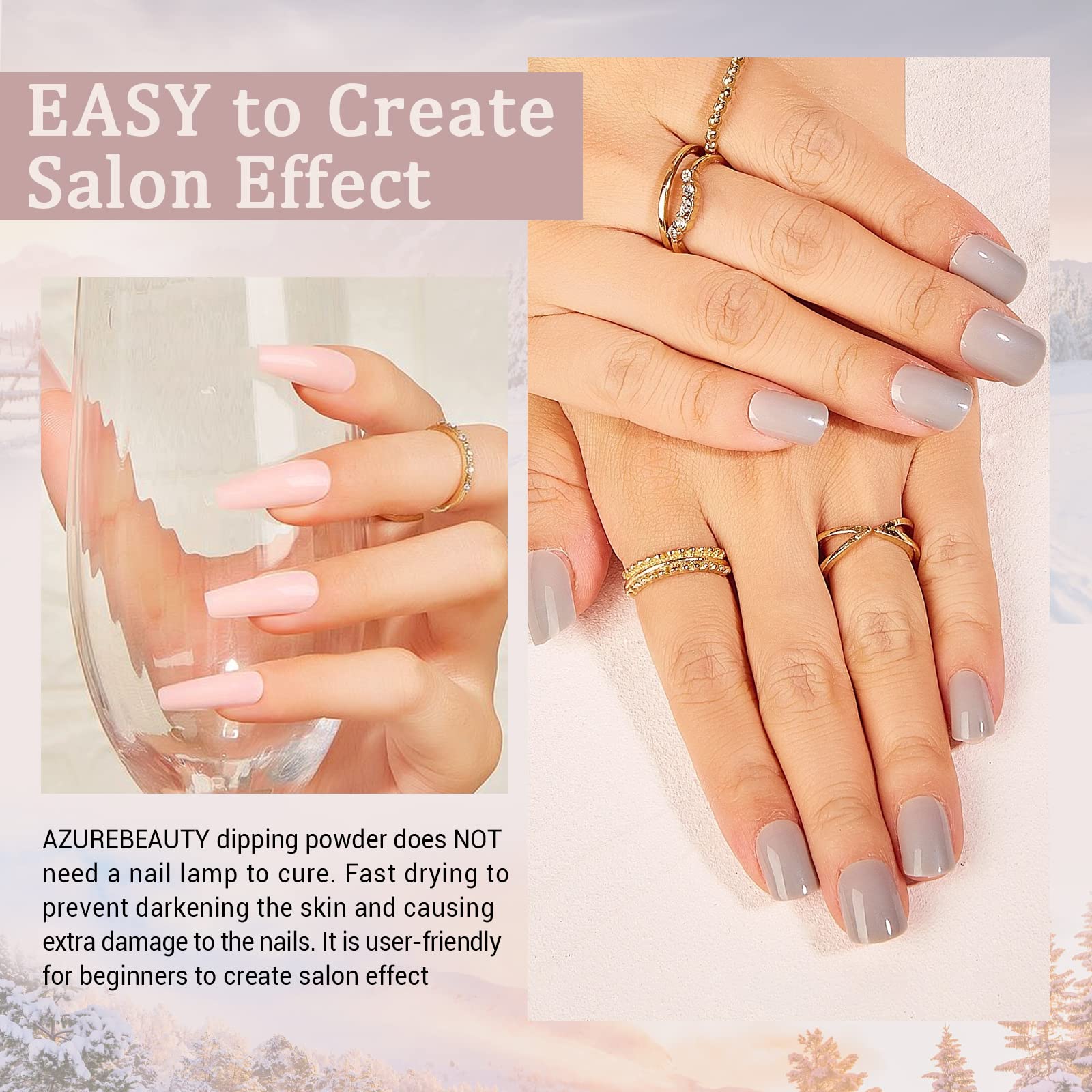 Late Winter - 29Pcs Dip Powder Nail Kit Starter Kit