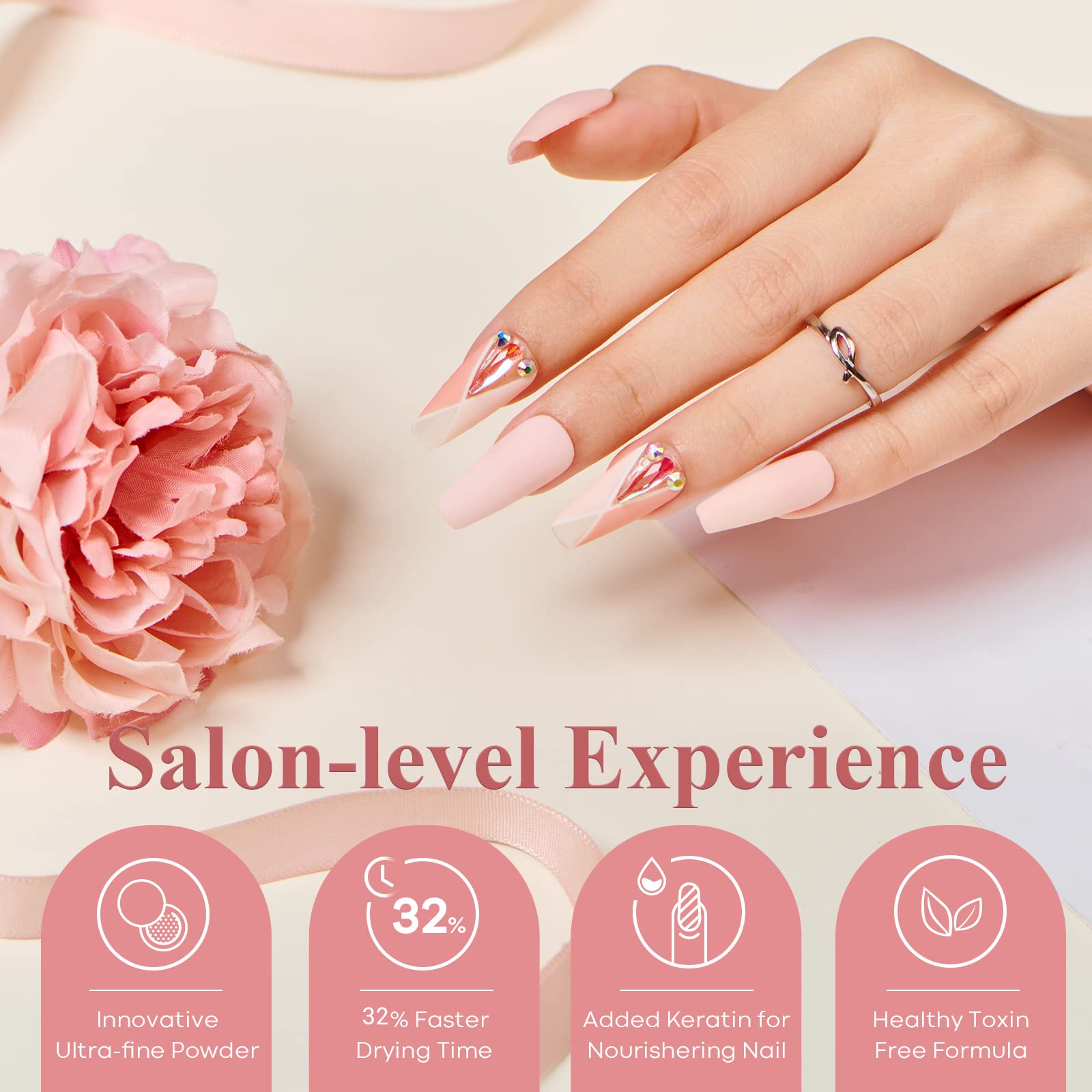 Late Winter - 29Pcs Dip Powder Nail Kit Starter Kit