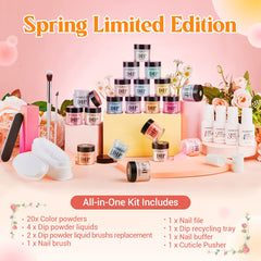 Pastel Arcadia - 29Pcs Dip Powder Nail Kit Starter Kit