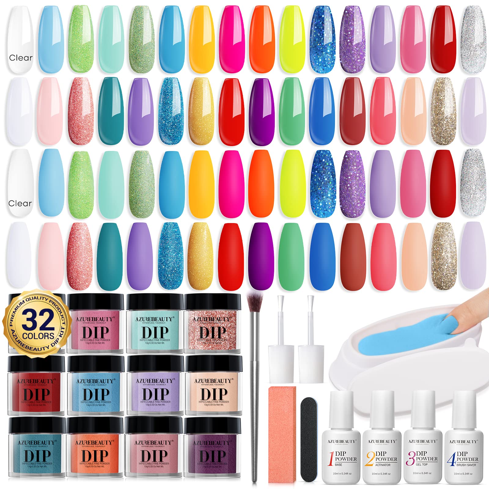 Going Summer - 42Pcs Dip Powder Nail Kit Starter Kit