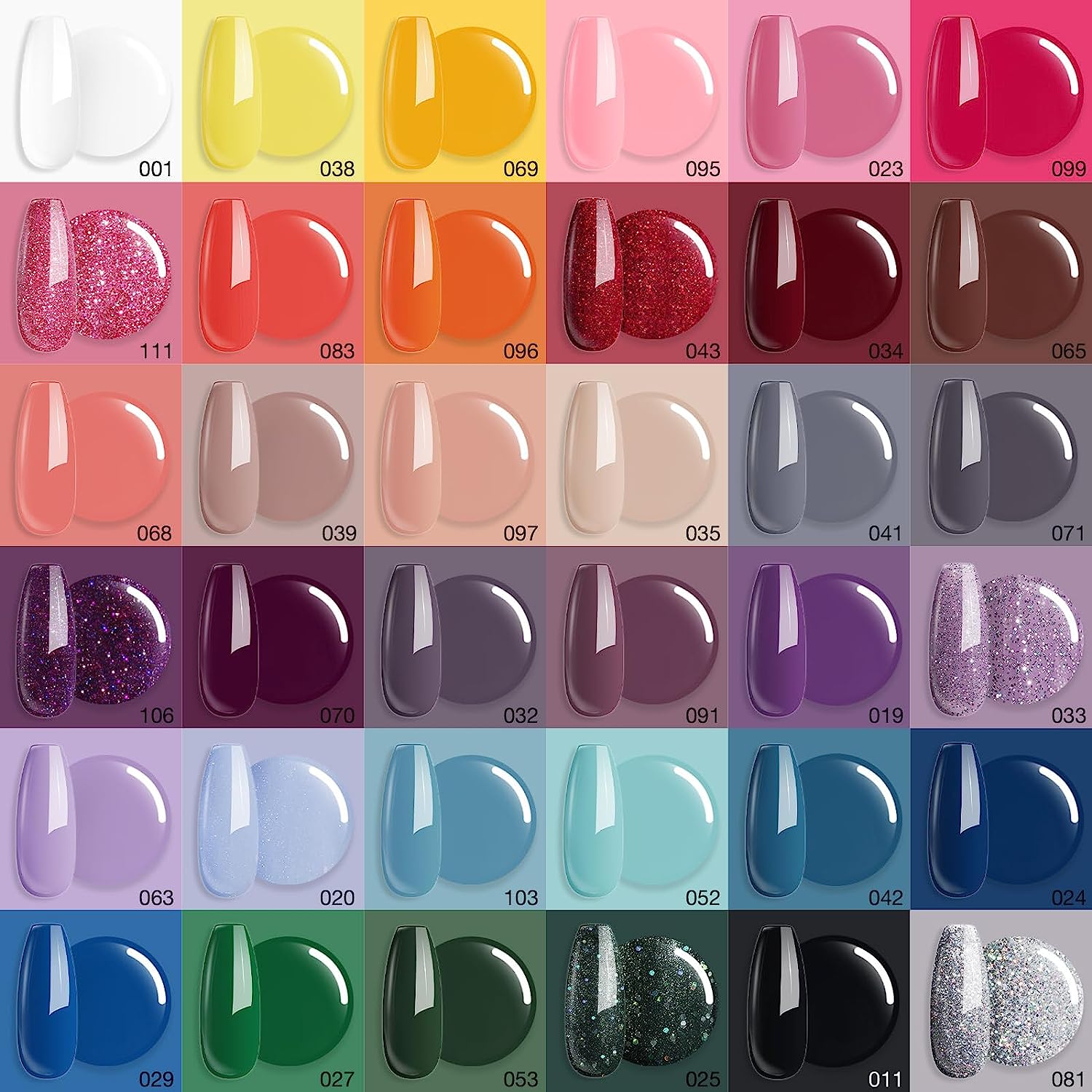 AZUREBEAUTY Azure Waves 36Colors Dip Powder Nail Kit Starter Kit