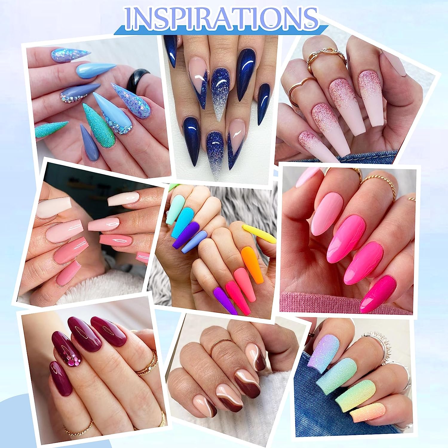 AZUREBEAUTY Multicolors 36Colors Dip Powder Nail Kit Starter Kit