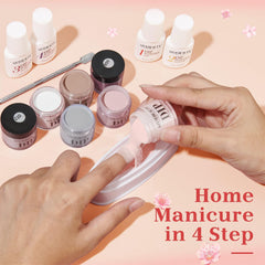 Skin Tone - 29Pcs Dip Powder Nail Kit Starter Kit