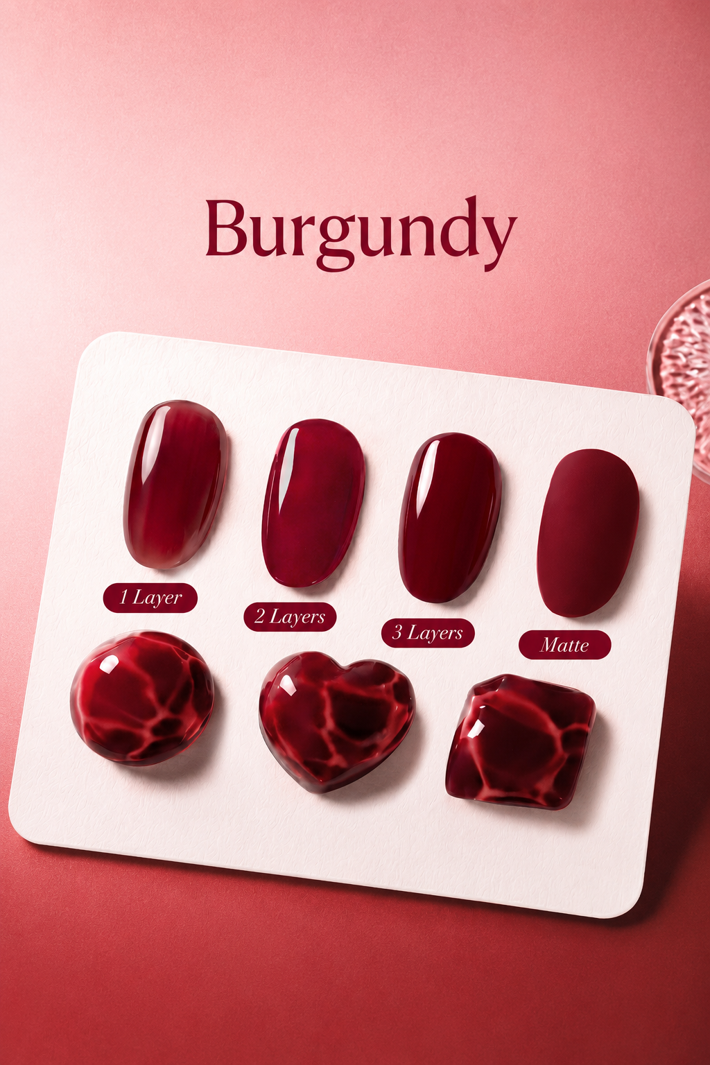 Burgundy Red Nail Polish 18ml