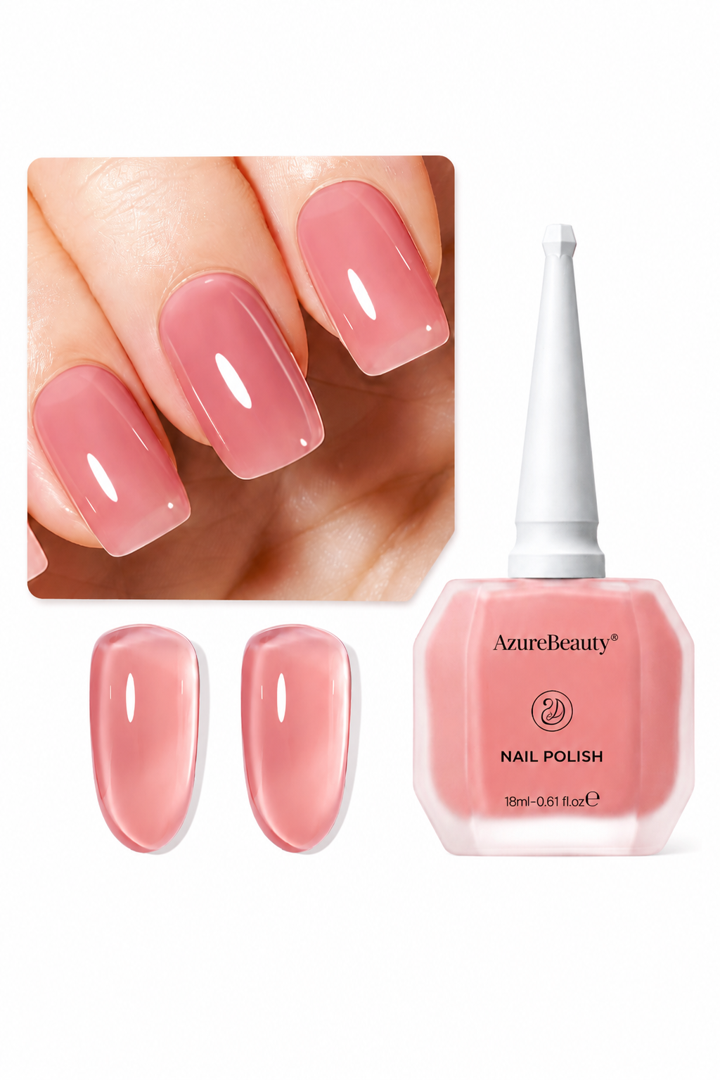 Jelly Blush Pink Nail Polish 18ml