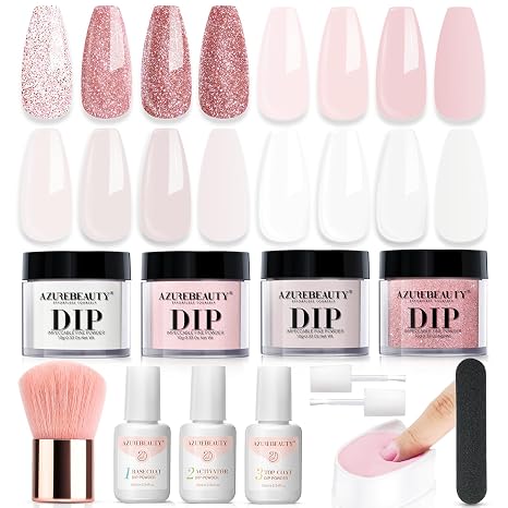 Gentle Lady - 12Pcs Dip Powder Nail Kit Starter Kit