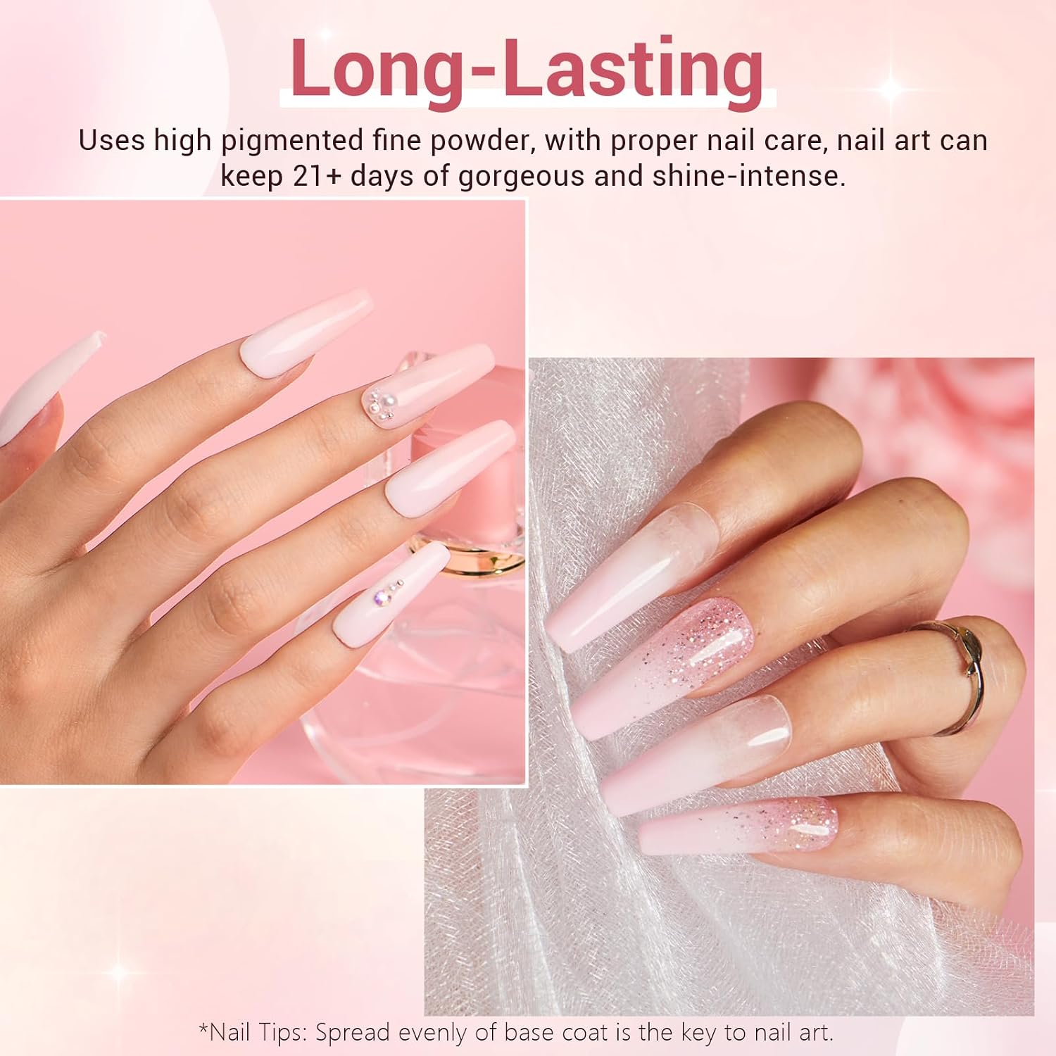 Gentle Lady - 12Pcs Dip Powder Nail Kit Starter Kit