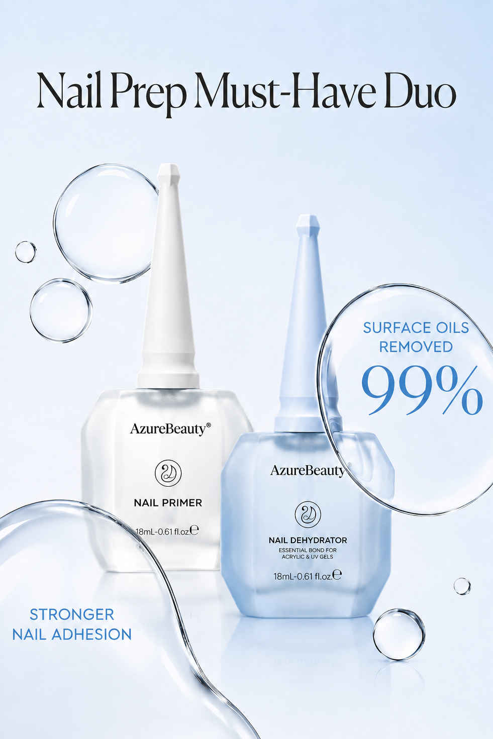 Nail Dehydrator and Primer 18ml Set