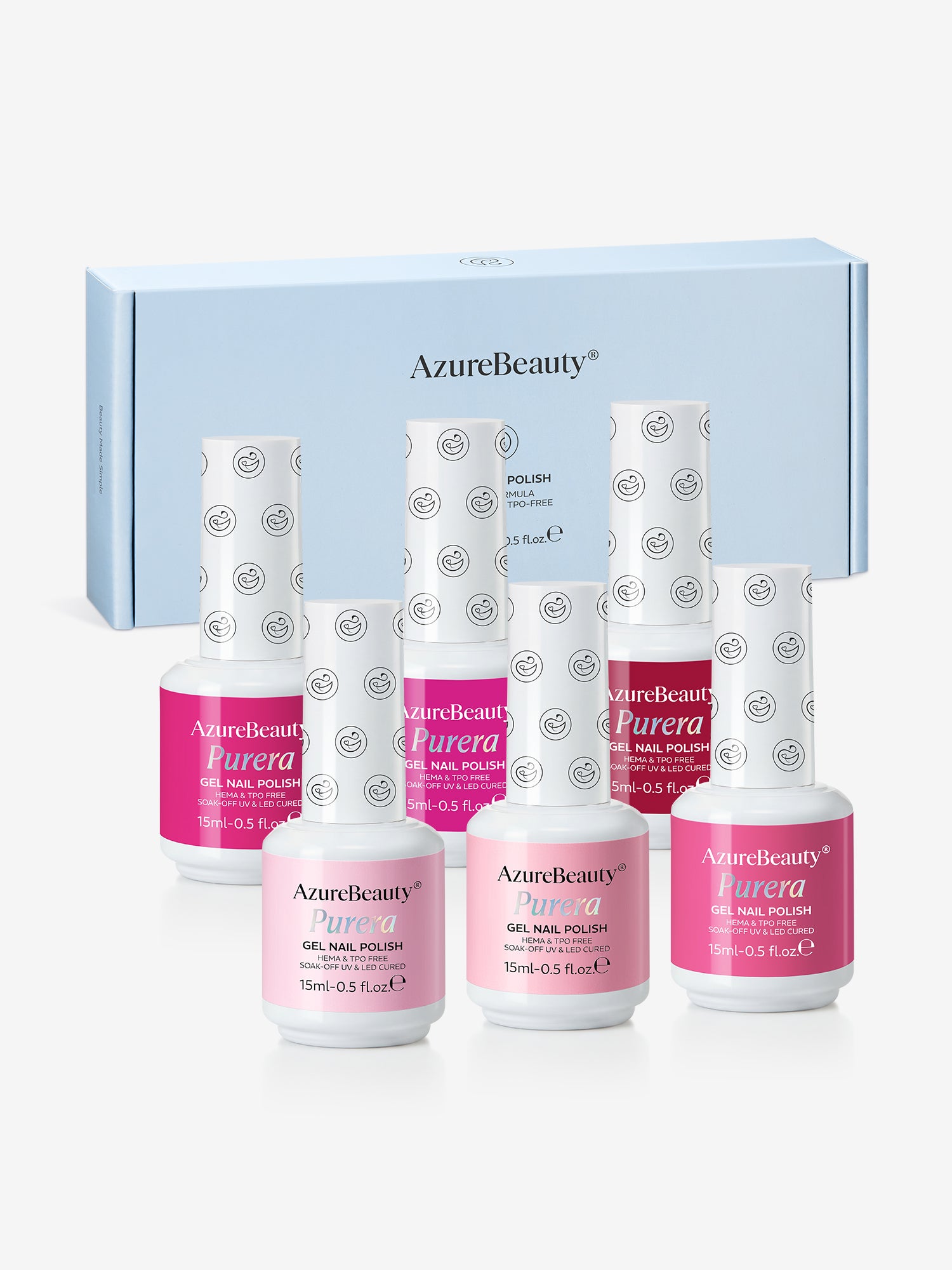 Heart Blush-HEMA Free Gel Nail Polish Set