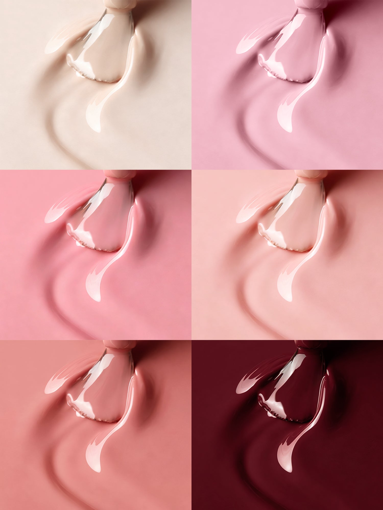 HEMA Free Gel Nail Polish Set-Rose Latte